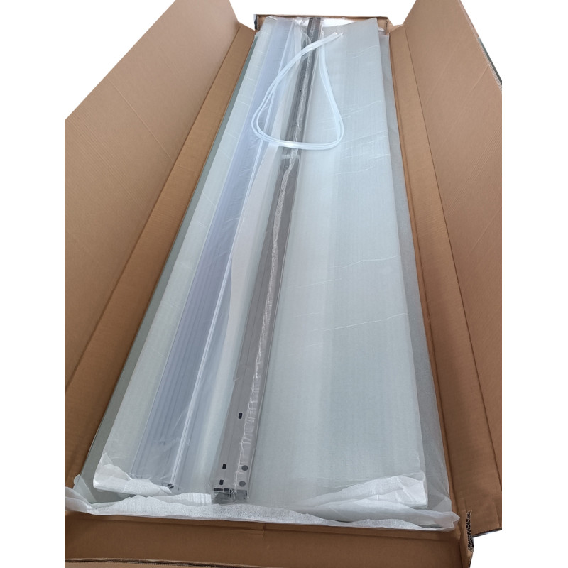 Душевая кабина Mixxus PLAIN SCT02-100x100x195-FB SATIN 4мм, с низким поддоном, матовое стекло