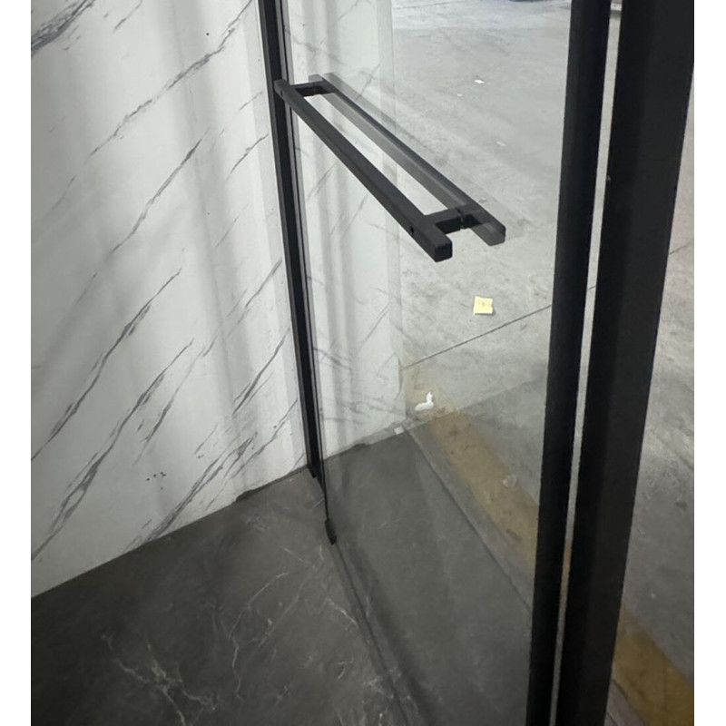 Душевая кабина Mixxus Premium Quadro SC01-120x80x195-TR Black 6мм, без поддона, прозрачное стекло