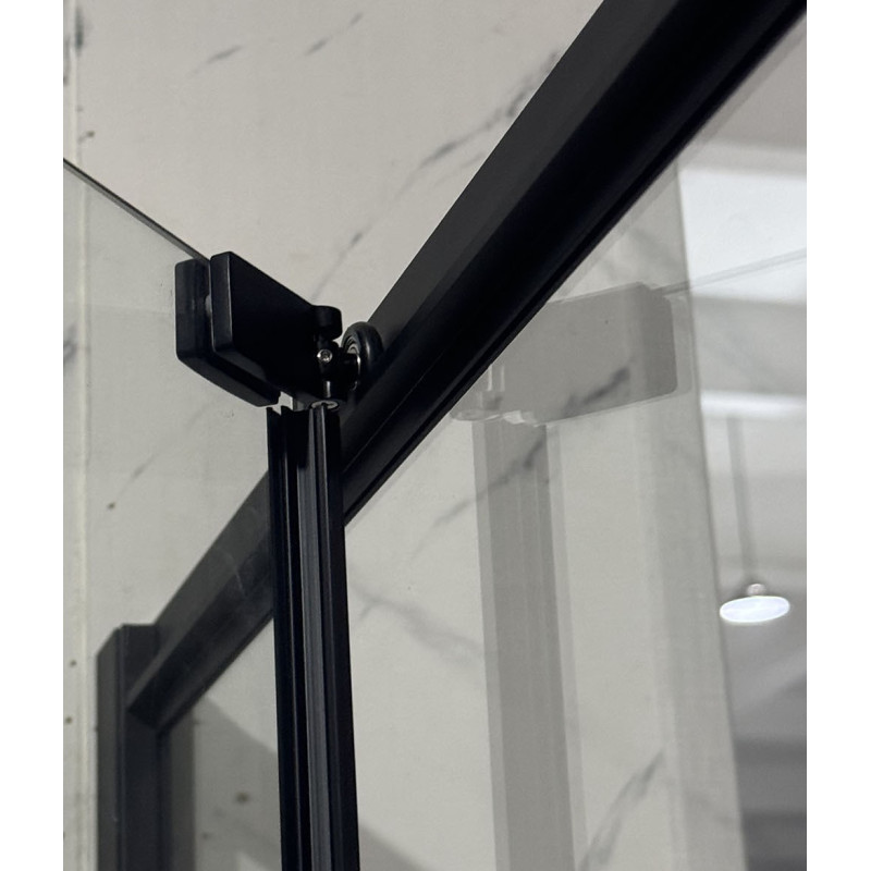 Душевая кабина Mixxus Premium Quadro SC01-120x80x195-TR Black 6мм, без поддона, прозрачное стекло