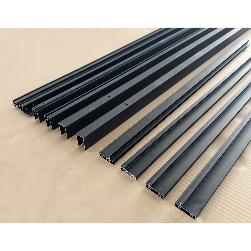 Душевая кабина Mixxus Premium Quadro SC01-120x80x195-TR Black 6мм, без поддона, прозрачное стекло