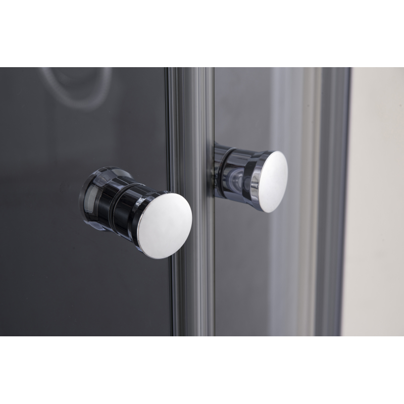 Душевая кабина Mixxus PLAIN SCT02-90x90x195-TR GRAPHITE 4мм, с низким поддоном, прозрачное стекло