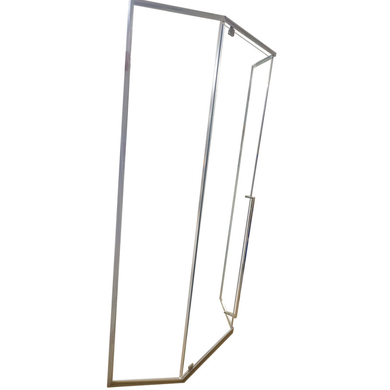 Душевая кабина Koer SR SC06-100x100x200-TR-01 Easy Clean 8мм, без поддона, прозрачное стекло, хром