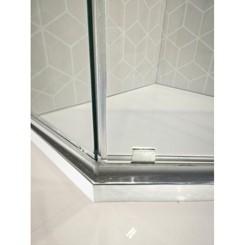 Душевая кабина Koer SR SC06-100x100x200-TR-01 Easy Clean 8мм, без поддона, прозрачное стекло, хром