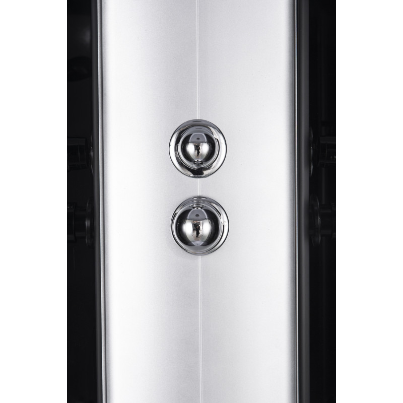 Бокс душевой Mixxus WAVE SB02-120x80x215-R-FB SATIN без гидромассажа с низким поддоном