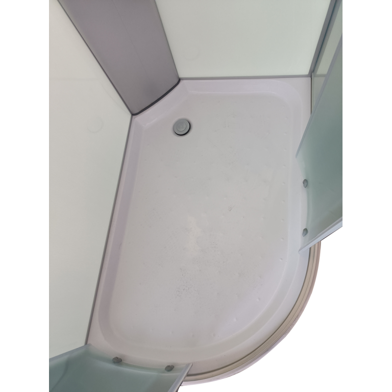 Бокс душевой Mixxus WAVE SB02-120x80x215-R-FB SATIN без гидромассажа с низким поддоном