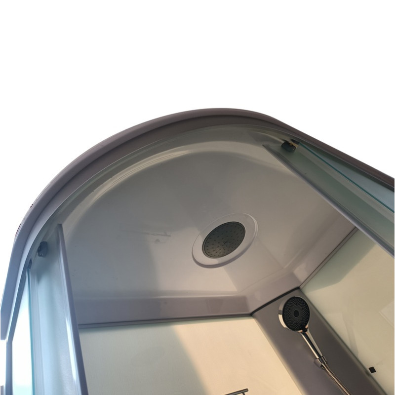 Бокс душевой Mixxus WAVE SB02-120x80x215-R-FB SATIN без гидромассажа с низким поддоном