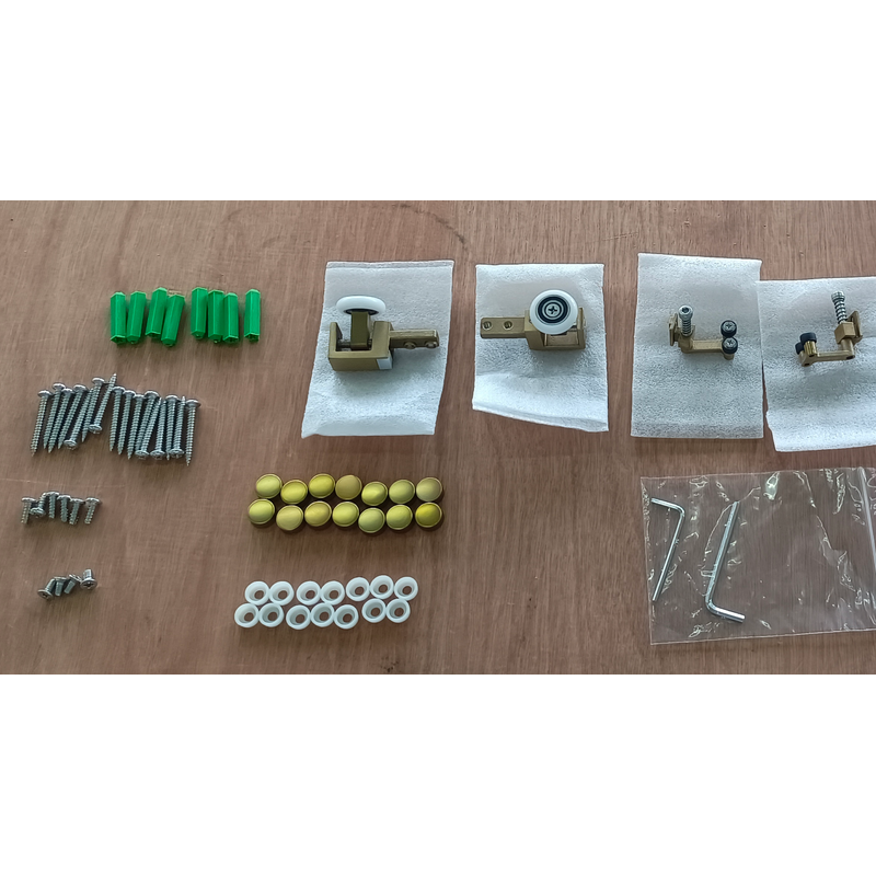 Душова кабіна Koer SR SC09-90x90x200-L-TR-12  Easy Clean 6мм,  без піддону, прозоре скло, матове золото 