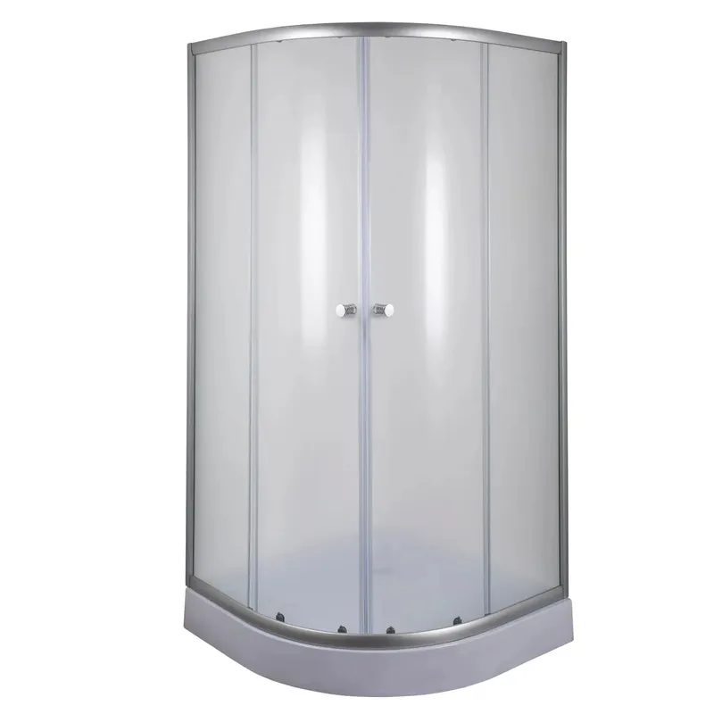 Душевая кабина Mixxus PLAIN SCT02-90x90x195-FB SATIN 4мм, с низким поддоном, матовое стекло