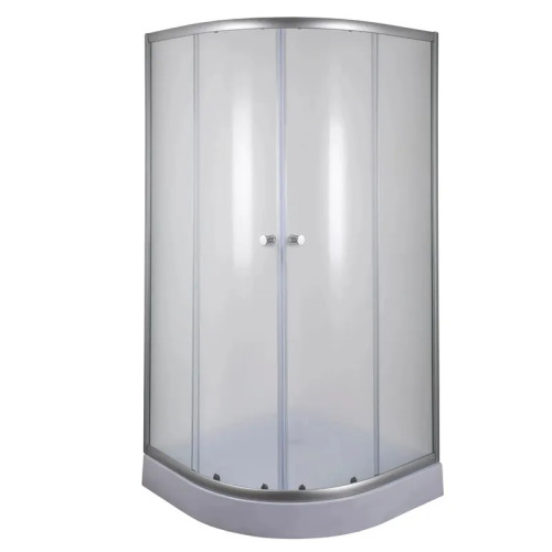 Душевая кабина Mixxus PLAIN SCT02-100x100x195-FB SATIN 4мм, с низким поддоном, матовое стекло