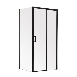 Душова кабіна Mixxus Premium DIVERSE SC03-100x80x195-TR Black 6мм, без піддону, прозоре скло 