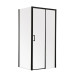 Душова кабіна Mixxus Premium DIVERSE SC03-100x80x195-TR Black 6мм, без піддону, прозоре скло 