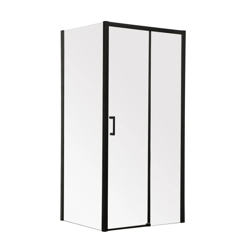 Душова кабіна Mixxus Premium DIVERSE SC03-100x80x195-TR Black 6мм, без піддону, прозоре скло 