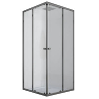 Душова кабіна Mixxus CUBIC SC01-90x90x185-TR GRAPHITE 4мм, без піддону, прозоре скло  