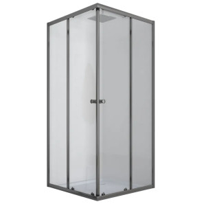 Душевая кабина Mixxus CUBIC SC01-90x90x185-TR GRAPHITE 4мм, без поддона, прозрачное стекло