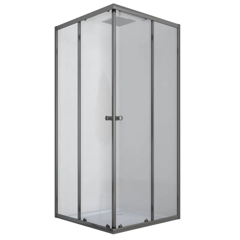 Душова кабіна Mixxus CUBIC SC01-90x90x185-TR GRAPHITE 4мм, без піддону, прозоре скло  