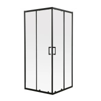 Душова кабіна Mixxus Premium DIVERSE SC02-90x90x195-TR Black 5мм, без піддону, прозоре скло 