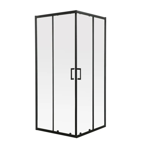 Душова кабіна Mixxus Premium DIVERSE SC02-90x90x195-TR Black 5мм, без піддону, прозоре скло 