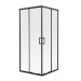 Душова кабіна Mixxus Premium DIVERSE SC02-90x90x195-TR Black 5мм, без піддону, прозоре скло 