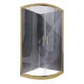 Душова кабіна Koer SR SC04-90x90x195-TR-12 Easy Clean 5мм, без піддону, прозоре скло, матове золото 