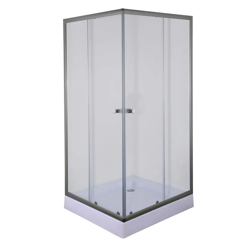 Душевая кабина Mixxus CUBIC SCT01-90x90x195-TR GRAPHITE 4мм, с низким поддоном, прозрачное стекло