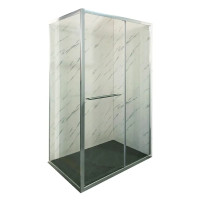 Душова кабіна Mixxus Premium Quadro SC01-120x80x195-TR Chrome 6мм, без піддону, прозоре скло 