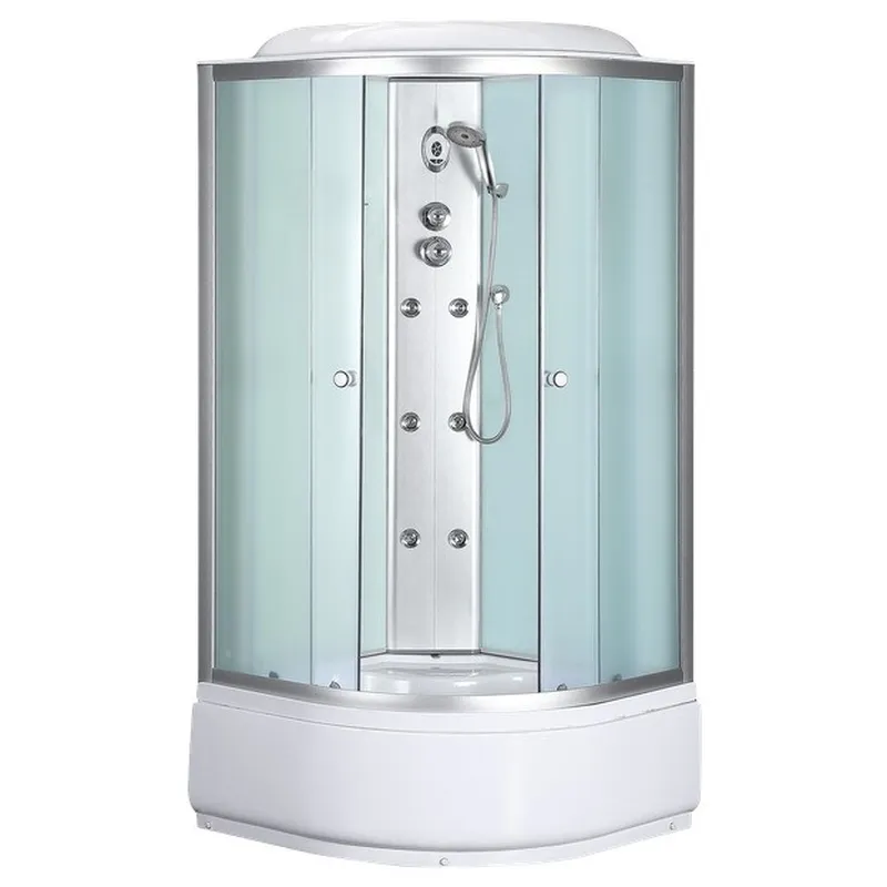 Бокс душевой Mixxus STRONG SBH01-90x90x215-FB SATIN с гидромассажем и высоким поддоном