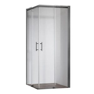 Душова кабіна Koer SR SC03-90x90x200-TR-07 Easy Clean 6мм, без піддону, прозоре скло, графіт 