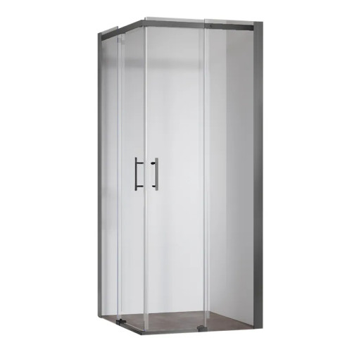 Душевая кабина Koer SR SC03-90x90x200-TR-07 Easy Clean 6мм, без поддона, прозрачное стекло, графит