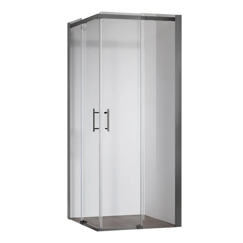 Душевая кабина Koer SR SC03-90x90x200-TR-07 Easy Clean 6мм, без поддона, прозрачное стекло, графит