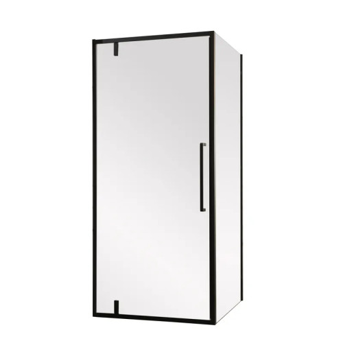Душова кабіна Mixxus Premium BEVEL SC01-90x90x195-TR Black 6мм, без піддону, прозоре скло 