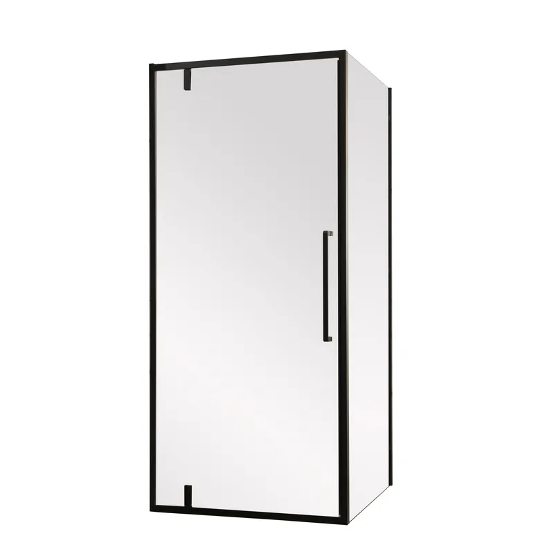 Душова кабіна Mixxus Premium BEVEL SC01-90x90x195-TR Black 6мм, без піддону, прозоре скло 