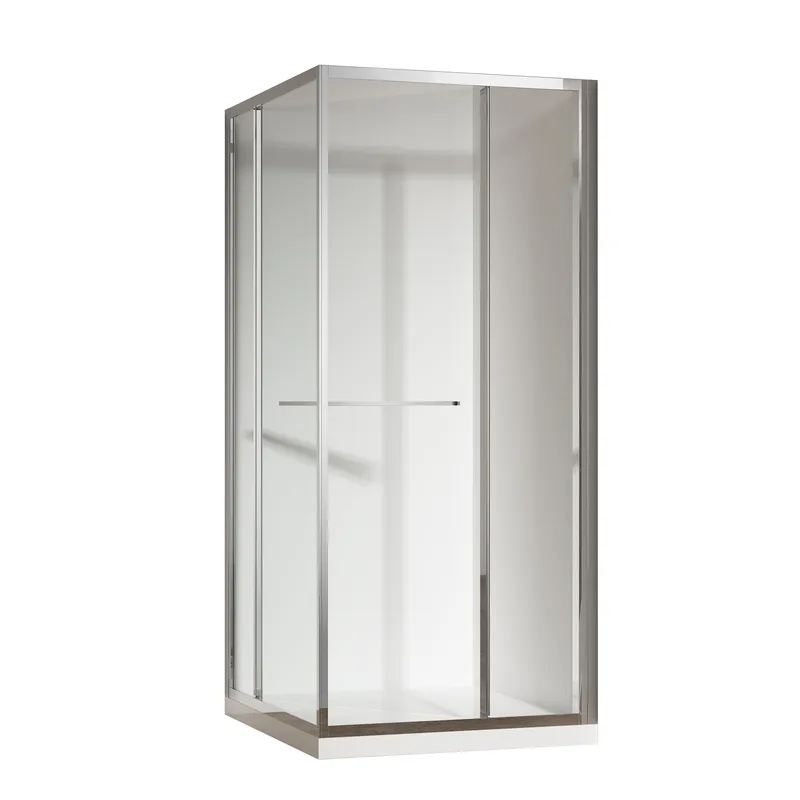 Душова кабіна Koer SR SC09-90x90x200-L-TR-01 Easy Clean 6мм, без піддону, прозоре скло, хром 