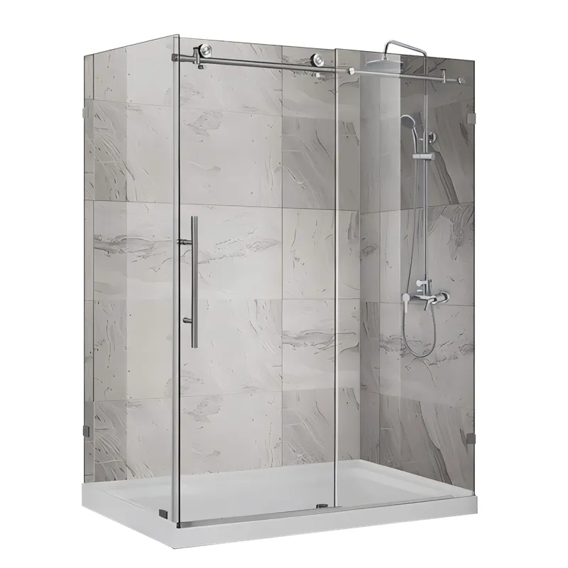 Душевая кабина Koer SR SC07-120x90x200-TR-01 Easy Clean 8мм, без поддона, прозрачное стекло, хром