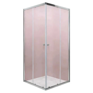 Душова кабіна MIXXUS CUBIC SC01-90x90x185-TR CHROME NEW 4мм, без піддону, прозоре скло 