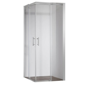 Душова кабіна Koer SR SC03-90x90x200-TR-02 Easy Clean 6мм SS Color, без піддону, прозоре скло 