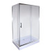 Душевая кабина Mixxus HARD SCT01-120x80x198-TR CHROME 5мм, с низким поддоном, прозрачное стекло