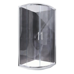 Душова кабіна Koer SR SC04-100x100x195-TR-01  Easy Clean 5мм, без піддону,  прозоре скло, хром 