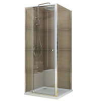 Душова кабіна Koer SR SC05-90x90x195-TR-01 Easy Clean 6мм, без піддону, прозоре скло, хром 