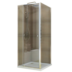 Душевая кабина Koer SR SC05-90x90x195-TR-01 Easy Clean 6мм, без поддона, прозрачное стекло, хром