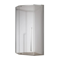 Душова кабіна Koer SR SC06-100x100x200-TR-01 Easy Clean 8мм, без піддону, прозоре скло, хром 