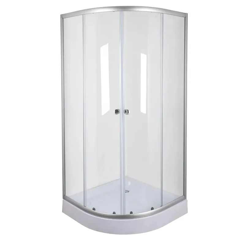 Душова кабіна Mixxus PLAIN SC01-90x90x185-TR CHROME 4мм, без піддону, прозоре скло 