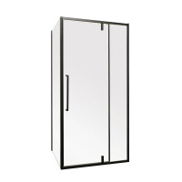 Душова кабіна Mixxus Premium BEVEL SC01-100x80x195-TR Black 6мм, без піддону, прозоре скло 