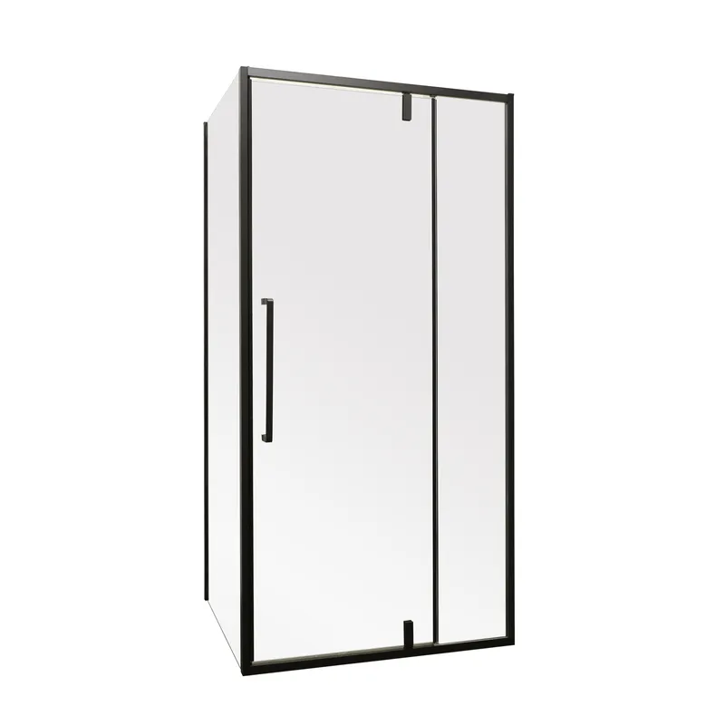 Душова кабіна Mixxus Premium BEVEL SC01-100x80x195-TR Black 6мм, без піддону, прозоре скло 