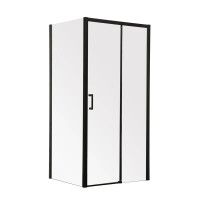 Душова кабіна Mixxus Premium DIVERSE SC03-120x80x195-TR Black 6мм, без піддону, прозоре скло 