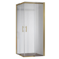 Душова кабіна Koer SR SC03-90x90x200-TR-12 Easy Clean 6мм, без піддону,  прозоре скло, матове золото 