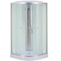 Бокс душовий Mixxus STRONG SB02-90x90x215-FB SATIN без гідромасажу з низьким піддоном 