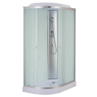 Бокс душовий Mixxus WAVE SB02-120x80x215-R-FB SATIN без гідромасажу з низьким піддоном 