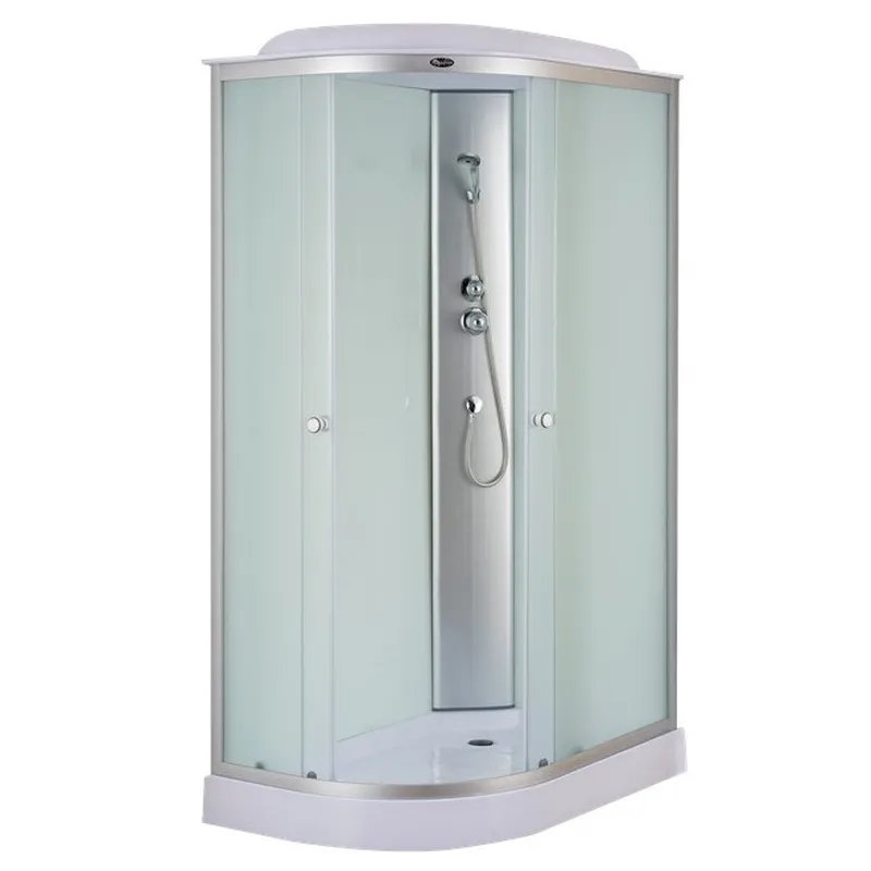 Бокс душевой Mixxus WAVE SB02-120x80x215-R-FB SATIN без гидромассажа с низким поддоном