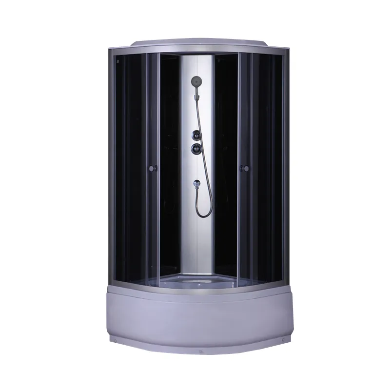 Бокс душевой Mixxus STRONG SB01-90x90x215-GR SATIN без гидромассажа с высоким поддоном