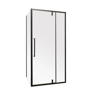 Душова кабіна Mixxus Premium BEVEL SC01-120x80x195-TR Black 6мм, без піддону, прозоре скло 